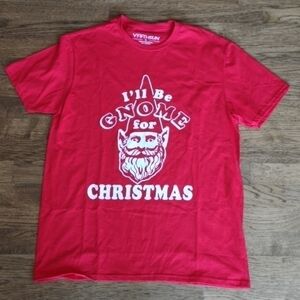 𝅺Ugly Christmas T-shirt Red Gnome New Medium